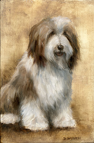 Bearded Collie (Beardie) painting