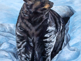 Black bear painting